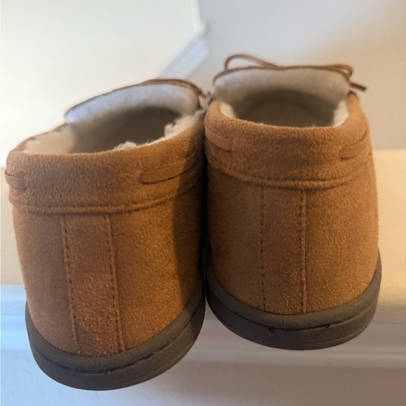 NFL DALLAS COWBOYS Forever Collectibles Tan Moccasin Slippers Size Large - Picture 6 of 10